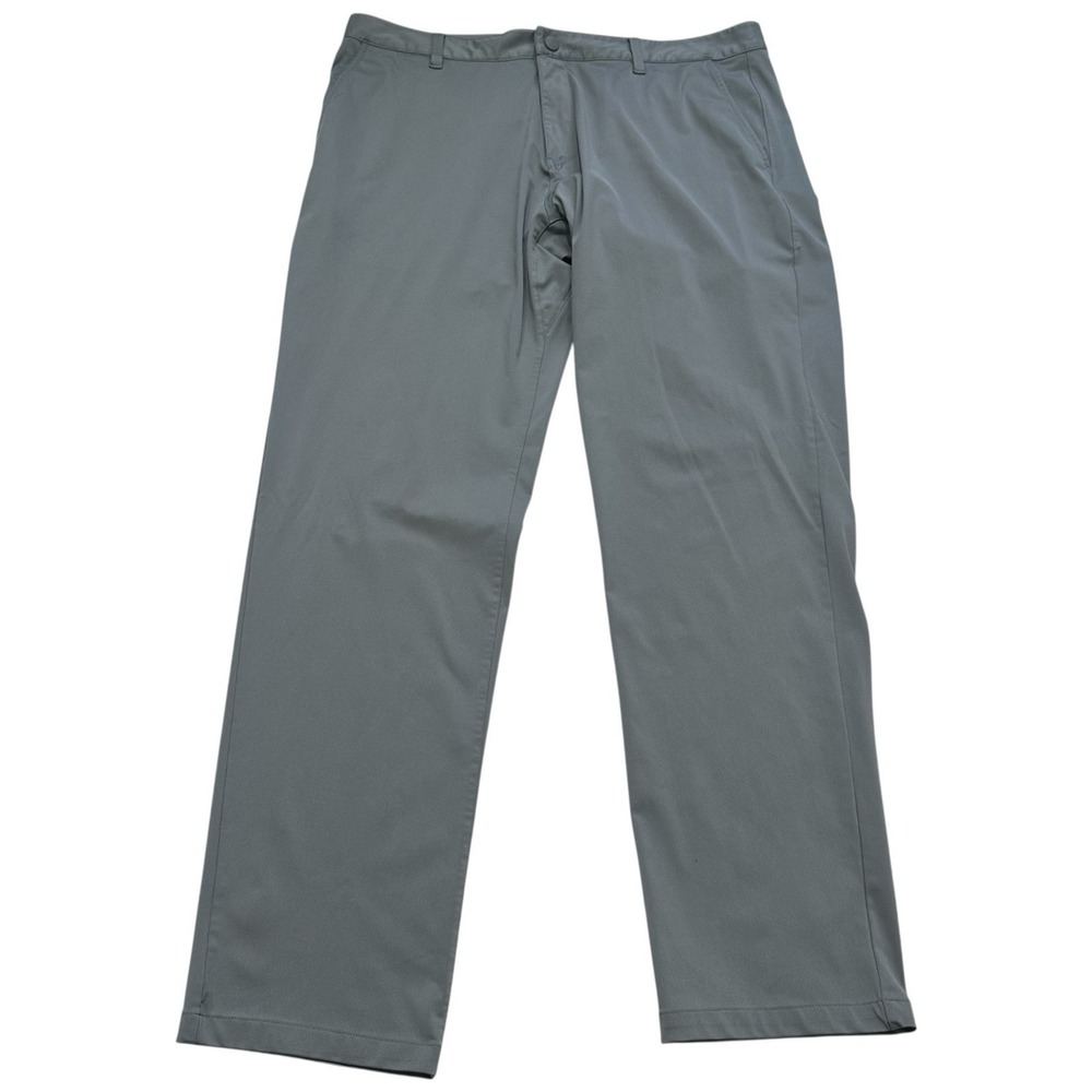 Rhone Commuter Classic Pants Men's 38 Gray Stretch Performance Dress Travel - Picture 2 of 16